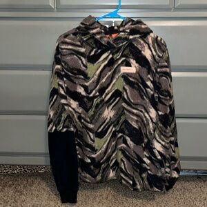 Unisex camo Sherpa hoodie